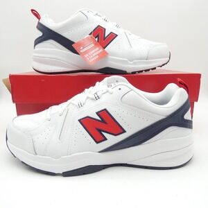 New Balance 608v5 Mens Training Shoes White Red Navy MX608HR5 Size 11 4E Wide